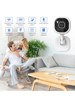 SYOSI Smart Security Camera, 1080P HD Wireless WiFi Camera with Night Vision, Two-Way Audio, Motion Detection, Video Playback, Indoor/Outdoor Use for Home, Baby, Elder, Pet Monitoring  - Image 2