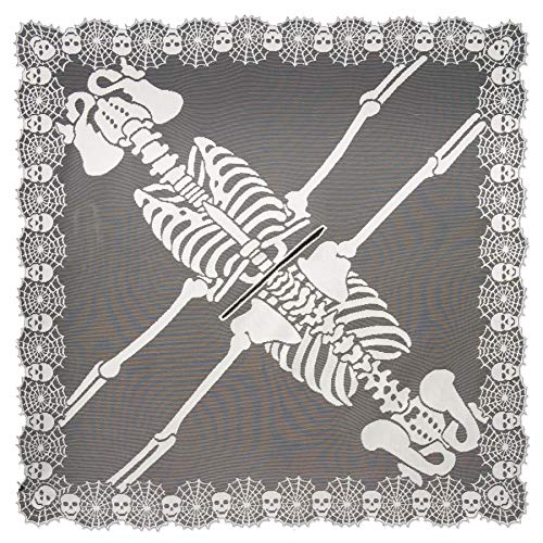 Heritage Lace Skeleton Poncho ,Pewter , 60 by 60-Inch - Image 4