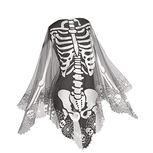Heritage Lace Skeleton Poncho ,Pewter , 60 by 60-Inch - Image 1
