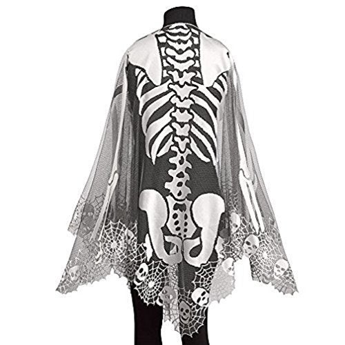 Heritage Lace Skeleton Poncho ,Pewter , 60 by 60-Inch - Image 2