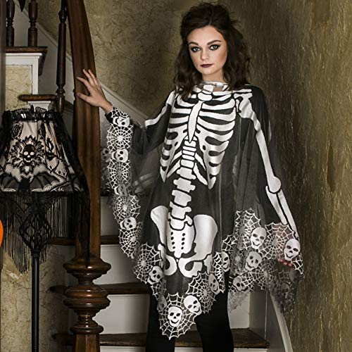 Heritage Lace Skeleton Poncho ,Pewter , 60 by 60-Inch - Image 3
