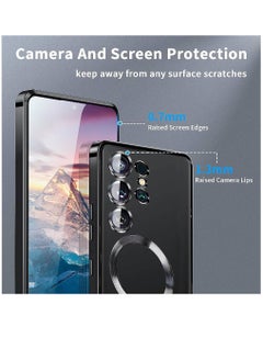 ZOOMEE Protective Shockproof Luxury Plating Full Protection Anti-Scratch Magnetic MagSafe Case Cover For Samsung Galaxy S23 Ultra  - Image 3
