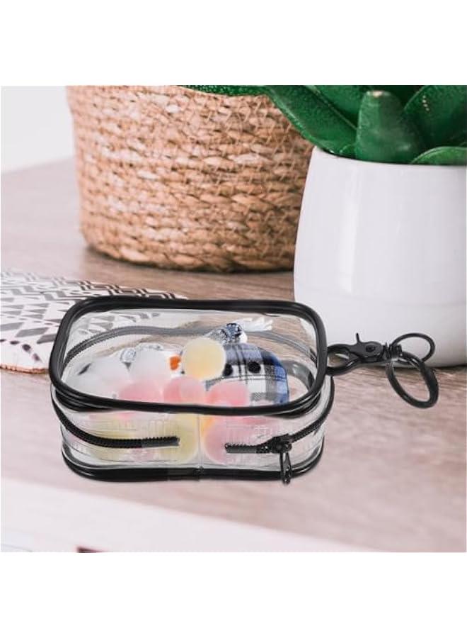 Arabest 2 Sets three-dimensional storage rack doll bag key chain Toy Display Holder Keychain Clear Figure Doll Display Container artwork Model Case baby bag Clear Figure Doll Bag - Image 4