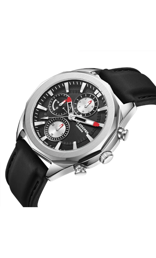 لي كوبر Men's Silicone Multi Function Watch LC07990.351 - 44 mm