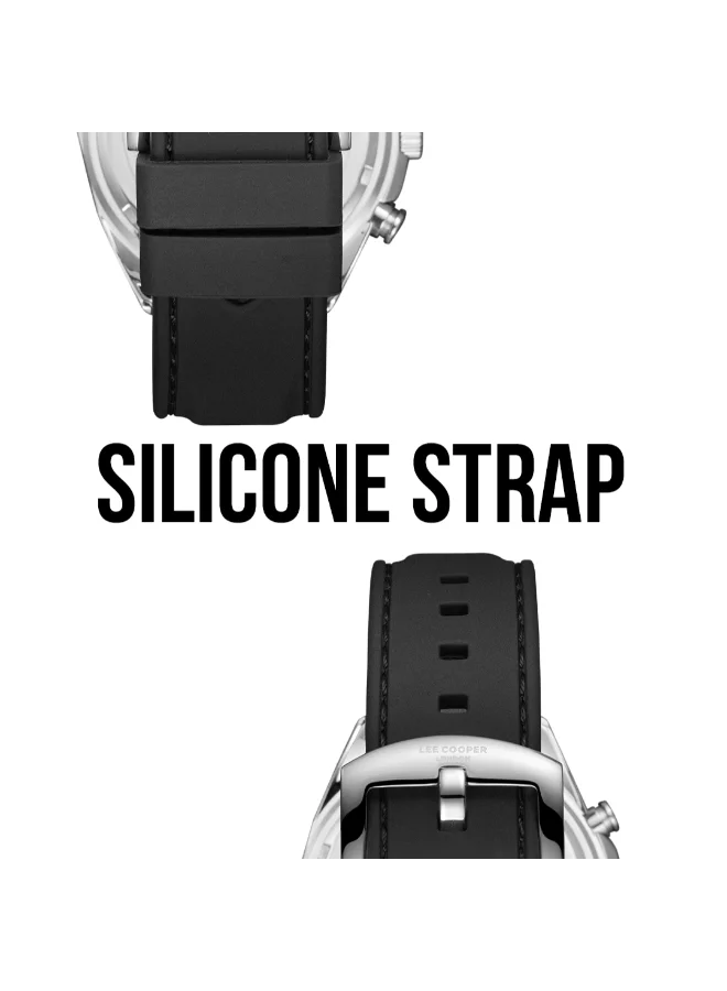 لي كوبر Men's Silicone Multi Function Watch LC07990.351 - 44 mm