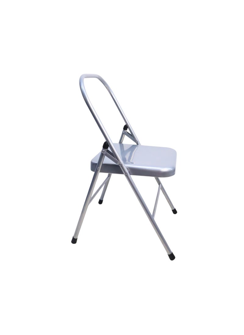 YOGIKUTI YOGIKUTI Silver Yoga Chair Metal Yoga Chair Iyengar Yoga Chair Yoga Chair Backless Yoga Chair Standard Iyengar Yoga Props  - Image 3