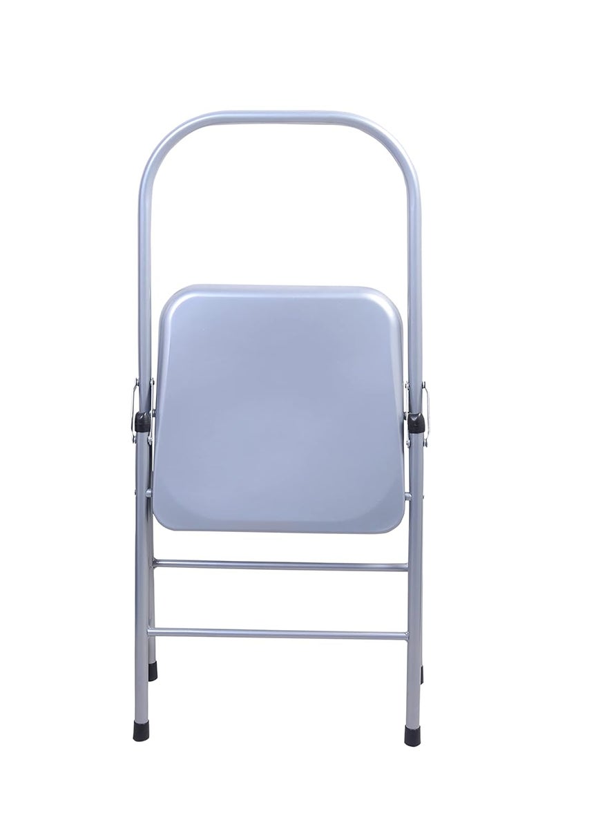 YOGIKUTI YOGIKUTI Silver Yoga Chair Metal Yoga Chair Iyengar Yoga Chair Yoga Chair Backless Yoga Chair Standard Iyengar Yoga Props  - Image 4