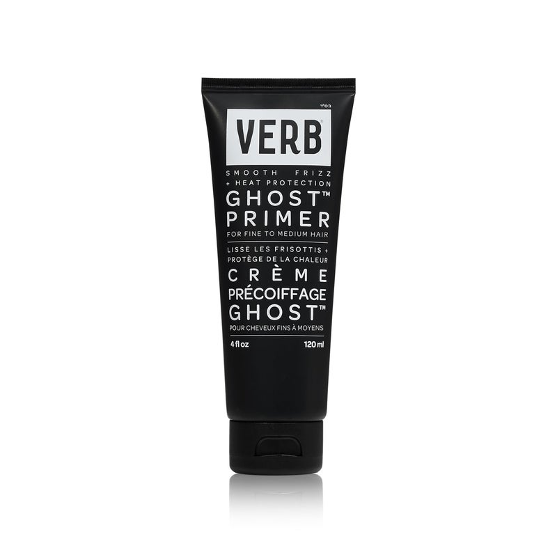 VERB Ghost Primer Heat Protectant 4 fl oz  Infused with Moringa Oil  Frizz Control Styling Cream  Vegan No Parabens or Harmful Sulfates