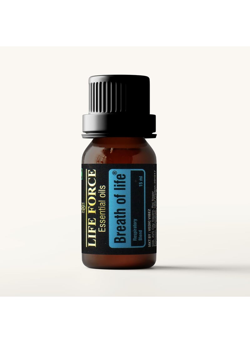 Lifeforce LIFE FORCE BREATH OF LIFE ESSENTIAL OILS BLEND A GRADE PREMIUM ESSENTIAL OILS 15ml Pack Of 1  - Image 2