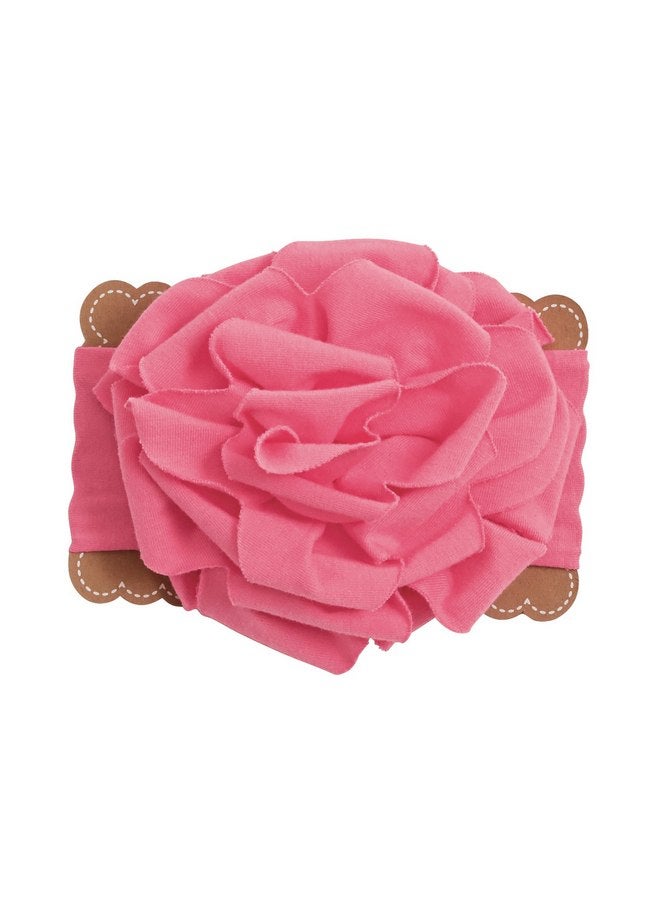 Mud Pie Flower Headband Hair Accessory, Hot Pink - Image 1