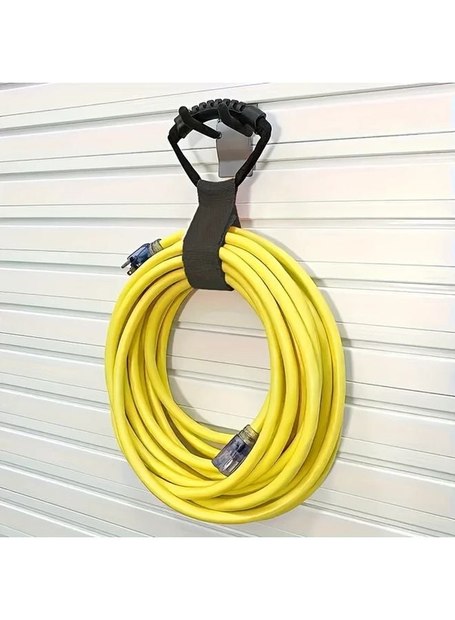 Heavy Duty Portable Cable Management Storage Straps With Adhesive Backing Black - Image 2