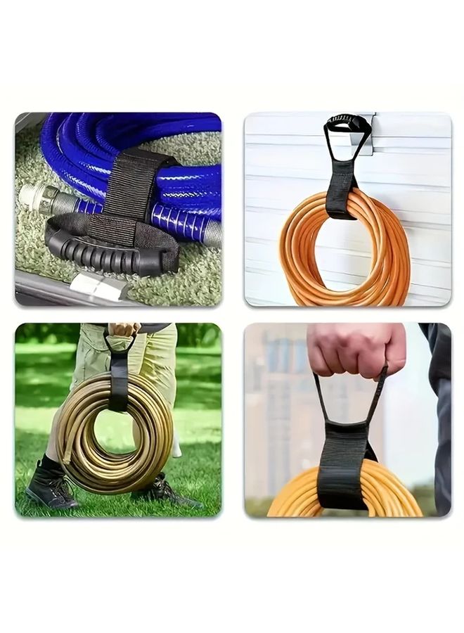 Heavy Duty Portable Cable Management Storage Straps With Adhesive Backing Black - Image 3