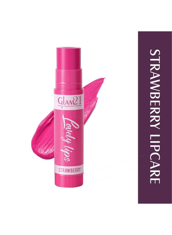 Glam 21 Glam21 Moisturizing Lip Balm;Fruit Extract & Infused Active Ingredients;16 Hour Water Locking Formula;Strawberry2.5Gm - Image 3