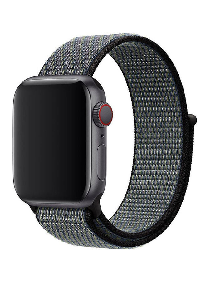 NIBEMINENT Replacement Band For Apple Watch Series 1/2/3/4/5/6/SE Grey/Black - Image 1