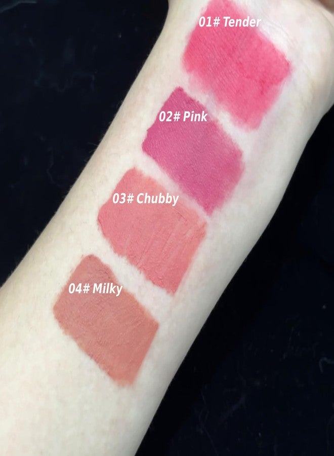 Cappuvini Cute Kitten Honey Soft Lip Mud | Liquid Lipstick with Matte Finish | Featherlight Breathable Lips Color | Clean Girl & Y2K Style Beauty Product | Pink & Peach Color Options | Cute Pastel Kitten Character Cap Design | Fade-Resistant Comfortable Wear | Smooth Gliding Lip Mud for women (02# Pink, 2.5g) - Image 2