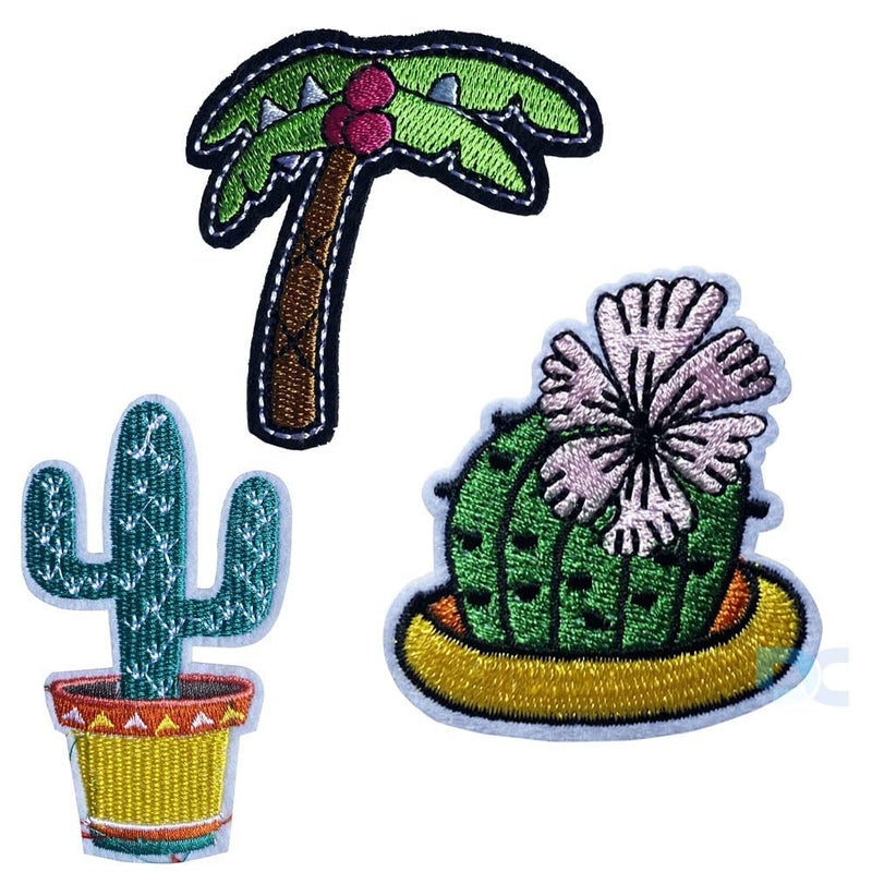 Daily Crafts Daily Crafts Multicolored Pack of 10 Embroidery Decorative Patches Iron on Repair Patches for Jackets Jeans Bags Etc  - Image 4