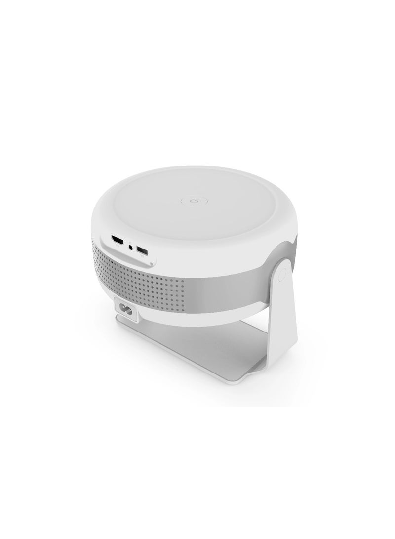 MHR Portable 4K Ultra HD Projector – 360° Rotating Design, Smart Android System, Home & Outdoor Use - Image 1
