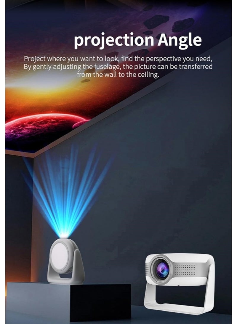 MHR Portable 4K Ultra HD Projector – 360° Rotating Design, Smart Android System, Home & Outdoor Use - Image 5