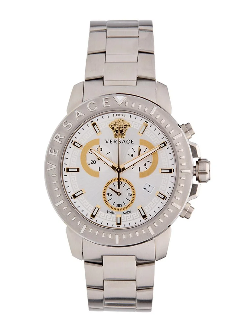 VERSACE Chronograph Quartz Silver Dial Watch