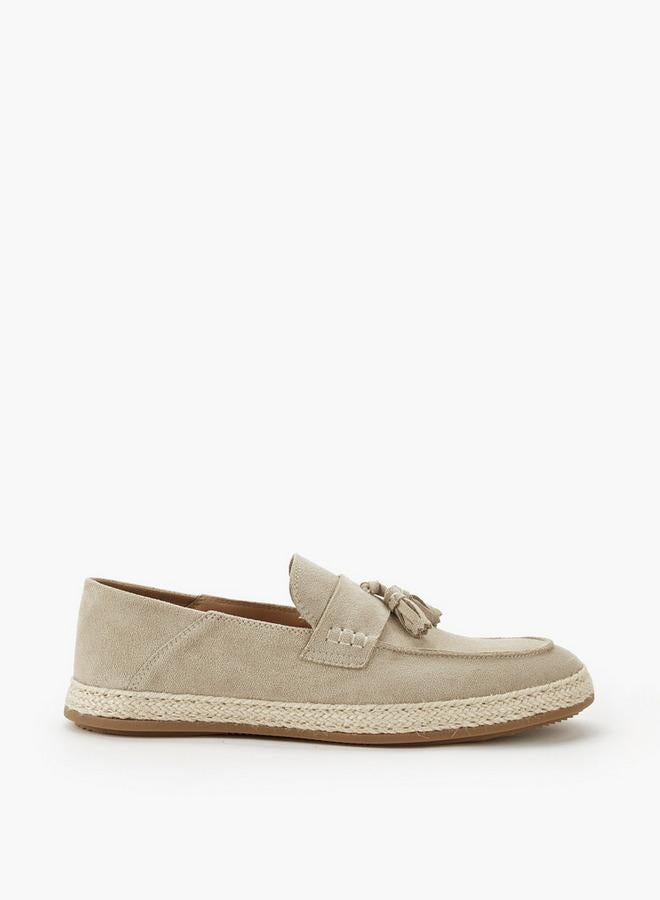 Peppermint Men Tassel Trim Espadrille Loafers - Image 3
