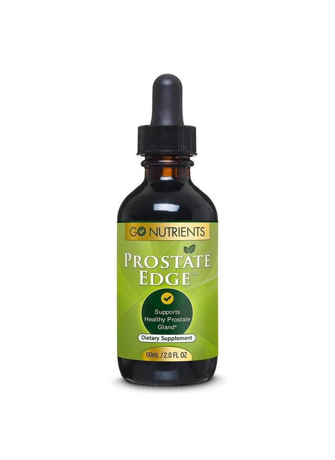 Go Nutrients Prostate Edge Prostate Supplement For Men With Pygeum And Saw Palmetto Extract Plus Stinging Nettle Hydrangea Root Turmeric Root Kelp Olive Leaf 2 Oz Liquid Drops Made In Usa  - Image 2