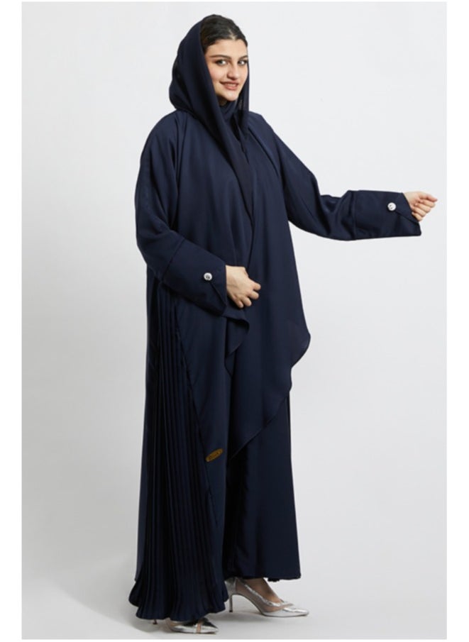 Evva Evva Luxury Saudi Abaya for Women – Elegant Open Front Modest Wear in Premium Fabric – Ideal for Ramadan, Eid, and Everyday Elegance  - Image 3