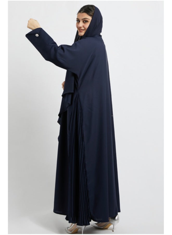 Evva Evva Luxury Saudi Abaya for Women – Elegant Open Front Modest Wear in Premium Fabric – Ideal for Ramadan, Eid, and Everyday Elegance  - Image 1