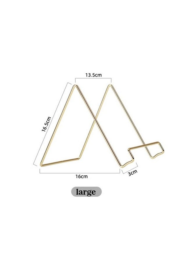 Kiwilon Multipurpose Tablet Holder - Gold | Magazine Rack, Book Holder, Frame Stand, Plate Stand | Large Size Photo Display Holder for Home and Office Décor | Sleek & Modern Styled - Image 3