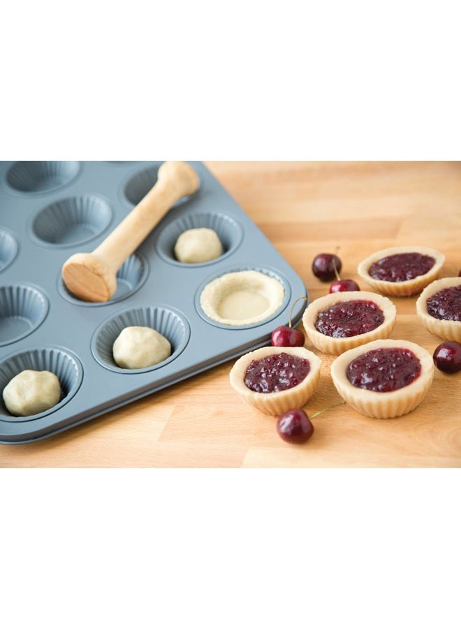 Fox Run Ribbed Tart Pan, 12-Cup, Preferred Non-Stick, 10.5 x 14 x 1 inches - Image 2