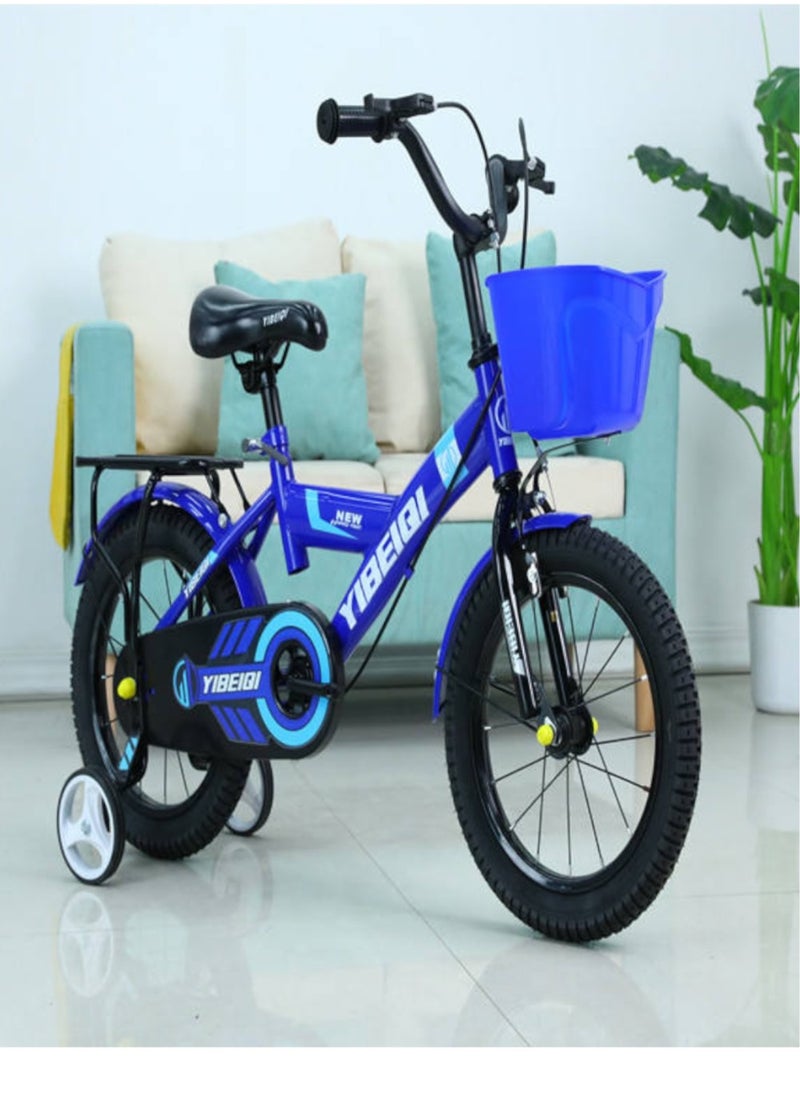 Toy Box - Children's Bicycles 14 inch Carbon Steel Frame, Wear-resistant Tires, Adjustable Seat, Smooth Bearings, Safe and Stable, Responsive Dual Brakes Perfect for Kids' Cycling Adventures for 3-6 years old - Image 1