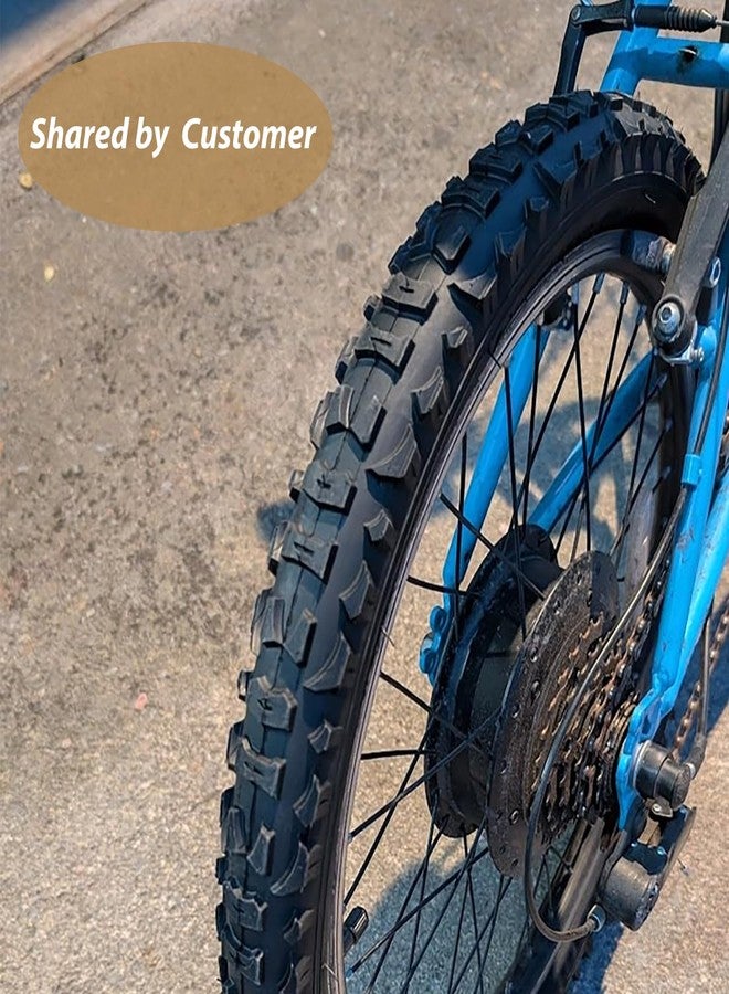 MOHEGIA MTB Tire and Tube Set: 2-Pack 26x1.95 Inch (54-559mm) Folding Mountain Bicycle Tires and Pair Schrader Inner Tubes & Tire Levers for Off-Road Trail Adventures - Image 2