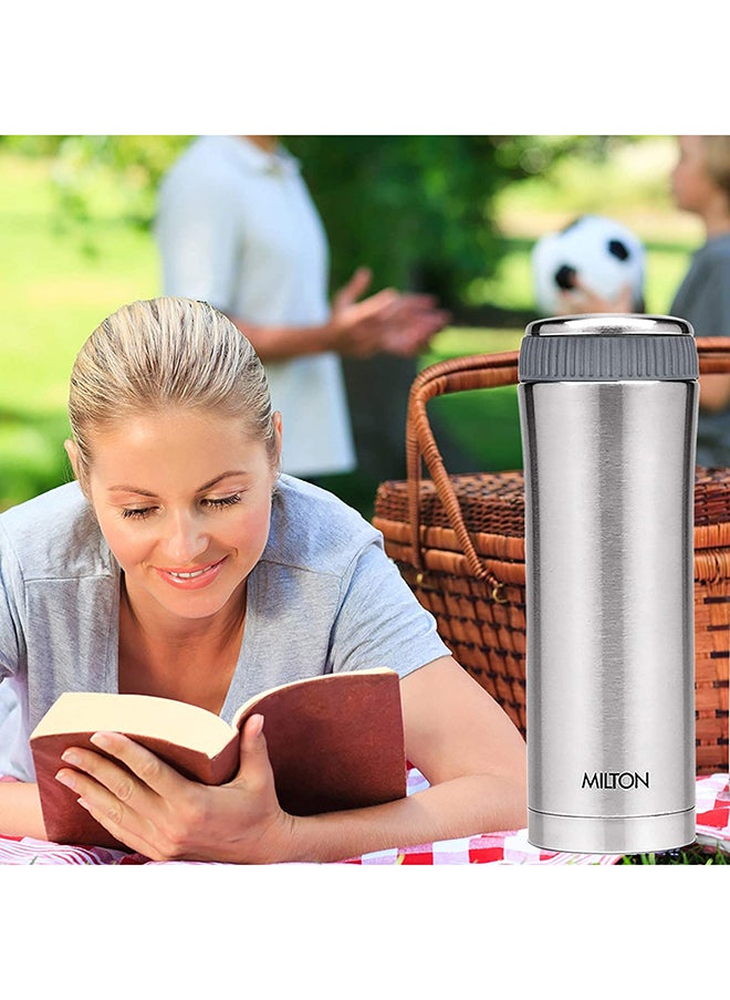 Milton - Optima Stainless Silver Flask 460 ML - Image 1