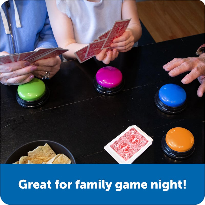 Learning Resources Answer Buzzers - Classroom Must Haves Supplies, Kids Toys, Sound Effect Button, Family Game Shows, Buzzers for Trivia, Participation Tools Boys and Girls Birthday Gifts - Image 4