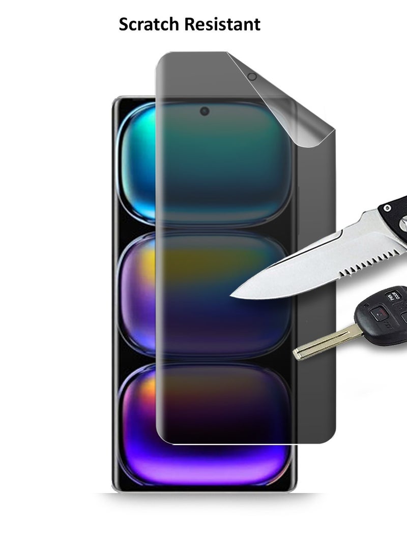 Techie Infinix Hot 50 Pro Plus 4G Full Cover Matte Ceramic Privacy Screen Protector - Explosion-Proof, Anti-Bubble, Anti-Fingerprint - Image 4