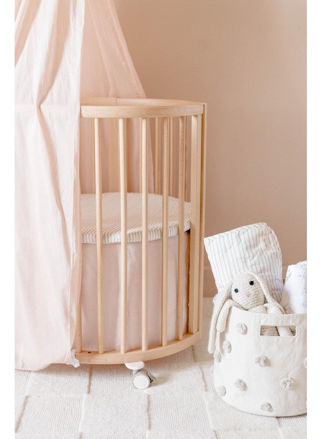 PEHR Pom Pom Basket, Bin (Grey) | 100% Cotton Canvas Storage for Nursery, Playroom & Home | Decorative Organizer | 13”D x 12”H - Image 5