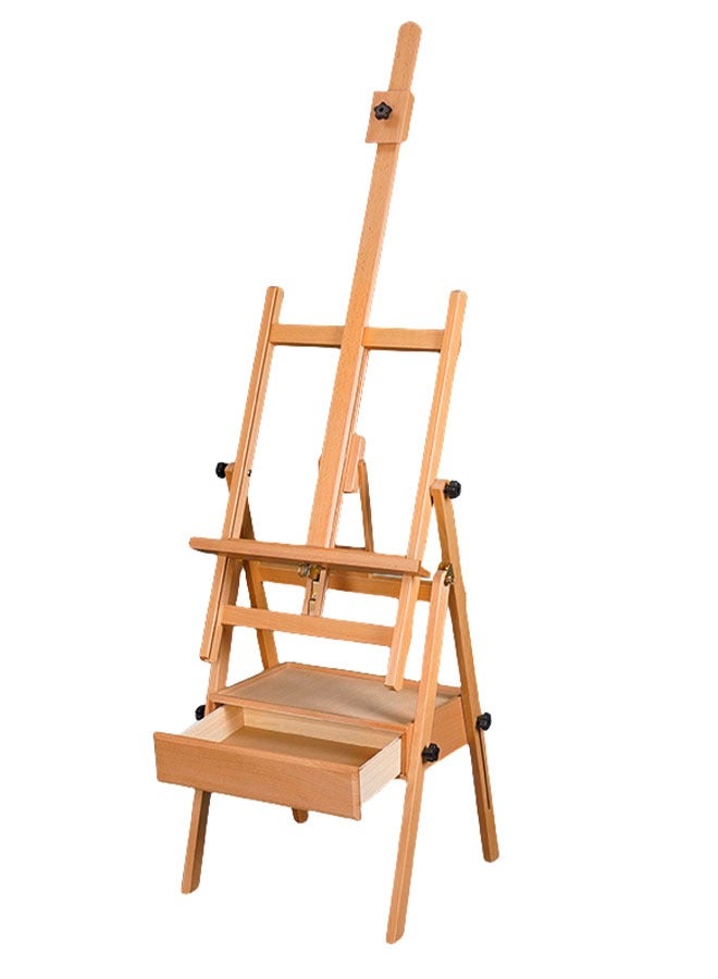 Miya Easel Multi-function Multi-angle Convertible Artist Easel, Adjustable Center Mast, Adjustable Vertical to Flat Painting Angle, with Drawer Storage, for Drawing Large Easel up to 45 Inches - Image 2