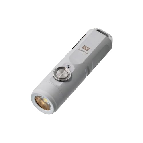 RovyVon A3 Gen 4 Keychain Flashlight- Super Bright 650 Lumens, USB C Rechargeable EDC Flashlight Water-Resistant, Lightweight- Ideal for Everyday Carry, Camping, Hiking, Emergency (Mao White) - Image 1