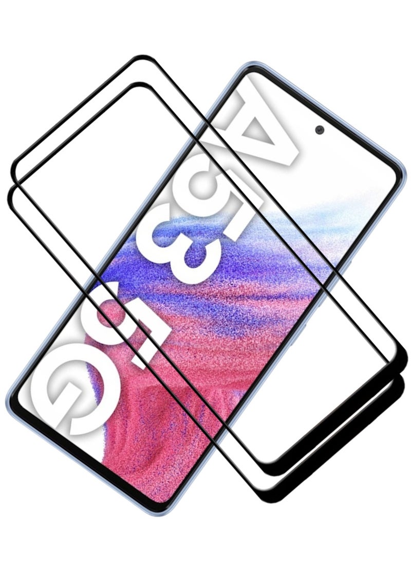 ACLIX 2 Pieces Antistatic ESD Dustproof Premium Quality High Definition Tempered Glass Screen Protector Designed For Samsung Galaxy A53 5G - Image 1
