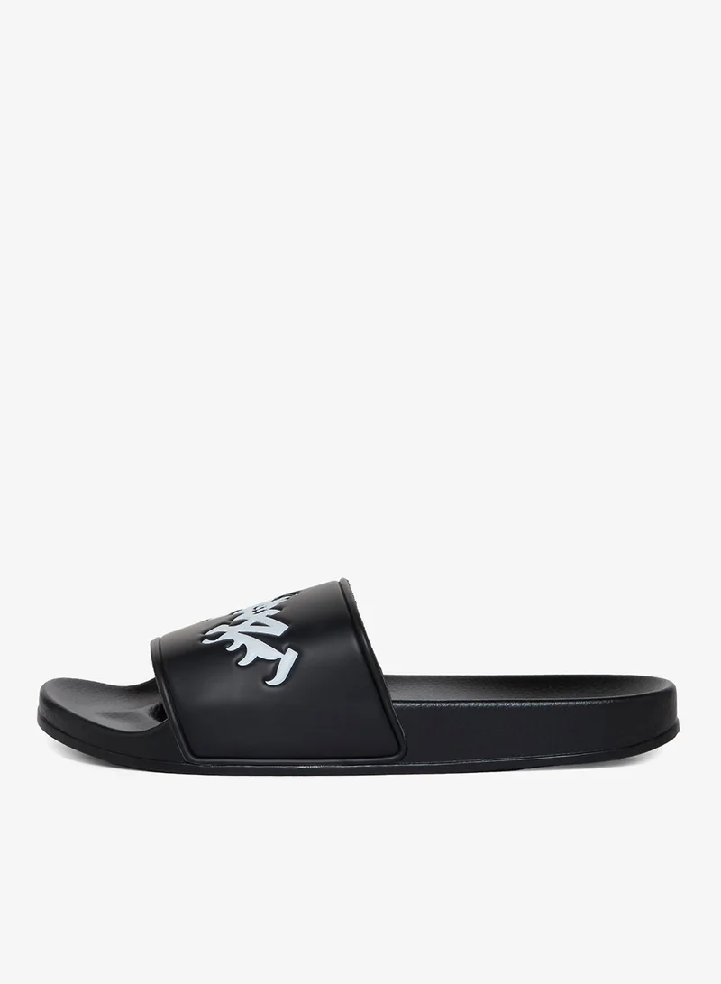 BHYPE SOCIETY  BHYPE SOCIETY - BHS L.A LOGOS BLACK SANDALS  | Best Price UAE
