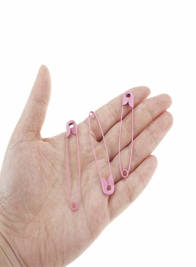 SaktopDeco Pink Safety Pins 2.16 Inch Metal Safety Pins for Handcrafts DIY Sewing Art Craft Pin Pack of 100 - Image 3