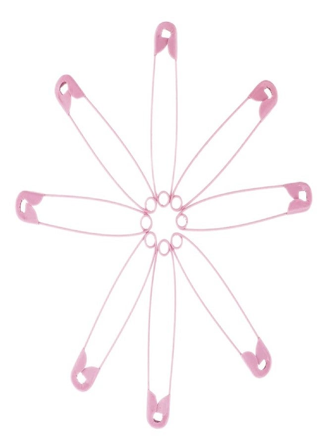 SaktopDeco Pink Safety Pins 2.16 Inch Metal Safety Pins for Handcrafts DIY Sewing Art Craft Pin Pack of 100 - Image 5