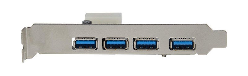 WiredCom ® 4 Port USB 3.0 PCI Express Card up to 5 Gbps Speed, with 4-Pin Power Connector PCI-E - Image 4