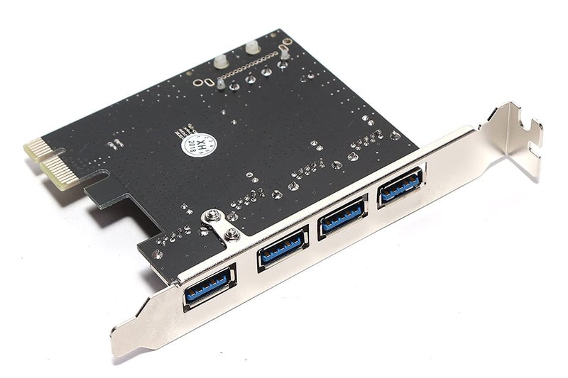 WiredCom ® 4 Port USB 3.0 PCI Express Card up to 5 Gbps Speed, with 4-Pin Power Connector PCI-E - Image 3