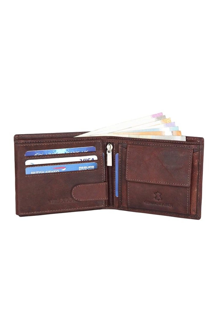 WildHorn Brown Leather Men's Wallet (WH1173) (Brown Crackle 1) - Image 3