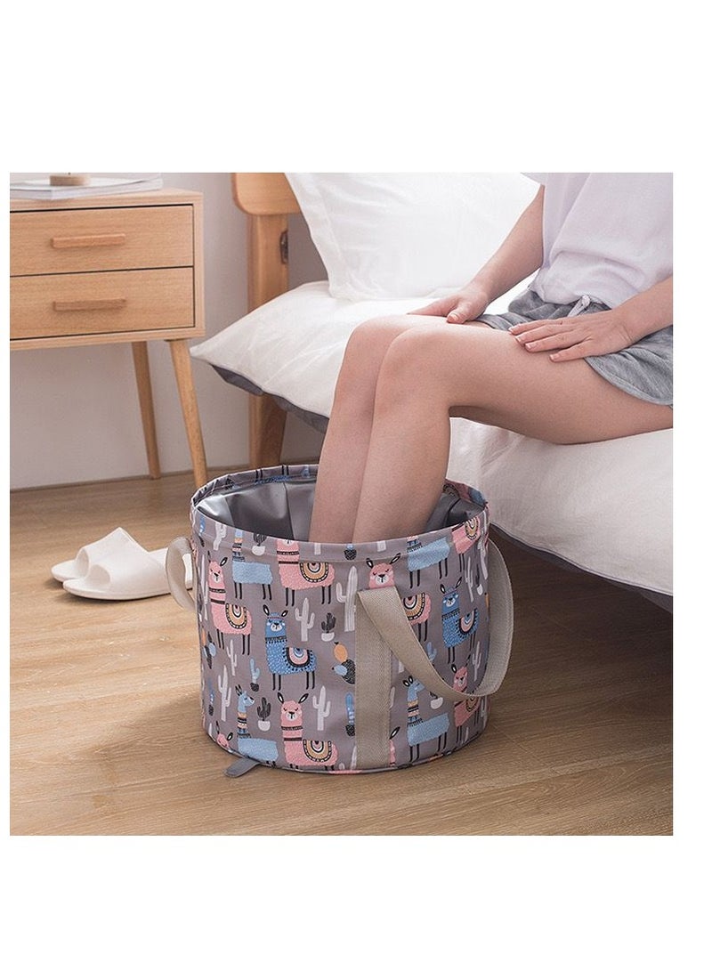 BAIG Portable Foldable Water Basin Large Travel Foot Soaking Bag Laundry Basin Bucket Wash Basin Foot Wash Artifact foot spa - Image 2