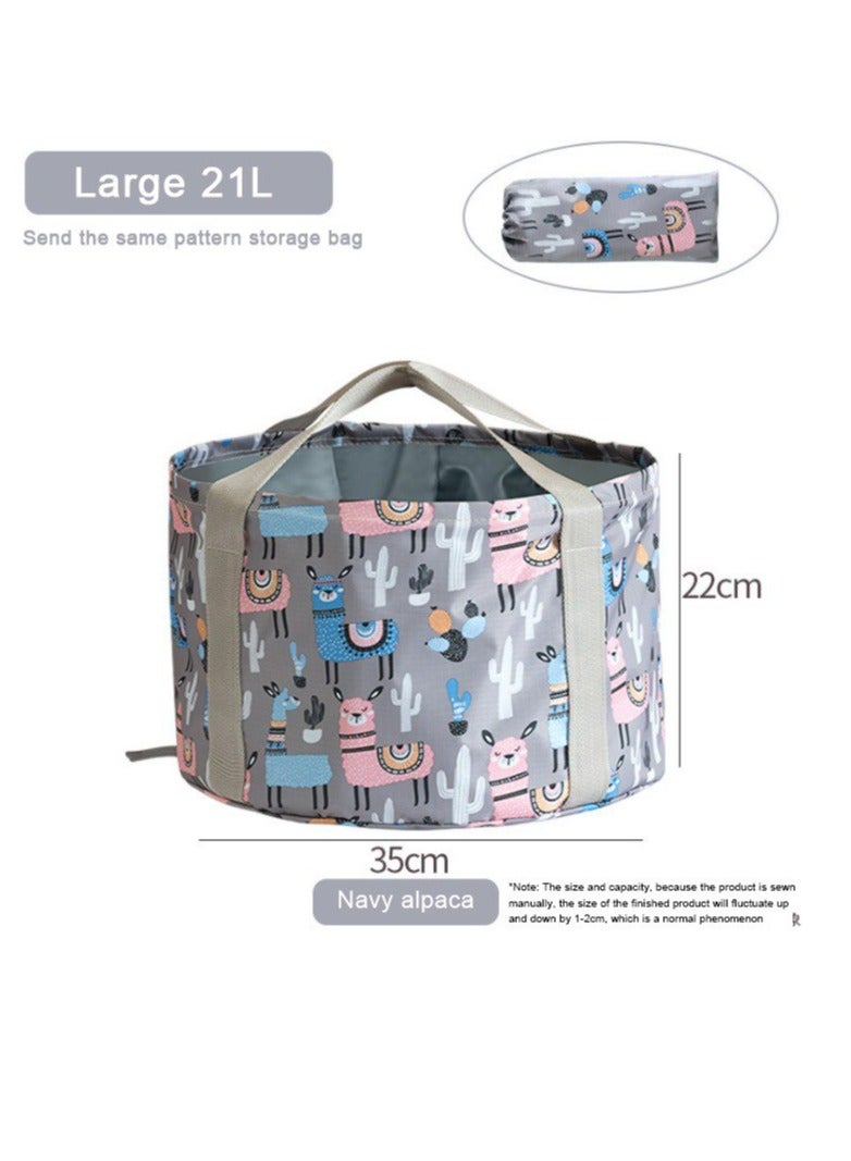 BAIG Portable Foldable Water Basin Large Travel Foot Soaking Bag Laundry Basin Bucket Wash Basin Foot Wash Artifact foot spa - Image 5