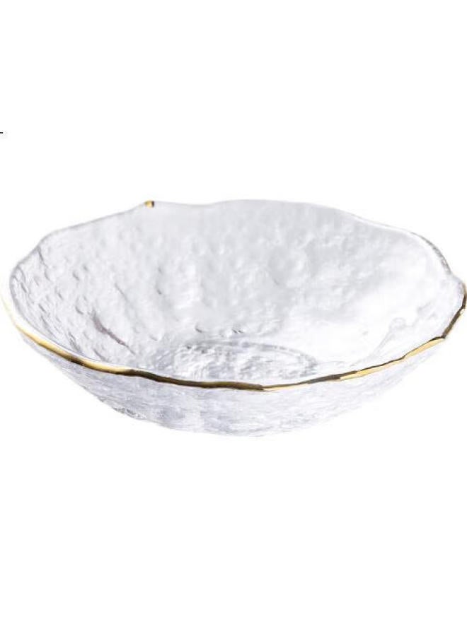Ijarl Glass Fruit Plate Style Dessert Plate, Dried Fruit Plate, Salad Plate, Home Snack Plate, Ice Cream Plate, Small Size, Set Of Two - Image 1