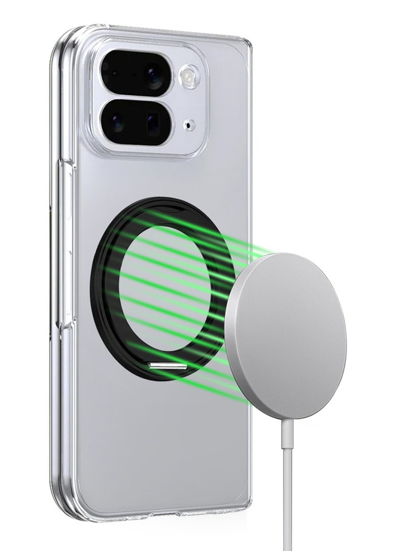 CATANES Clear Magnetic Case for Google Pixel 10 Pro Fold - Shockproof TPU Slim Cover with Screen Protector - Anti-Yellowing Crystal Phone Case for Wireless Charging - Image 4