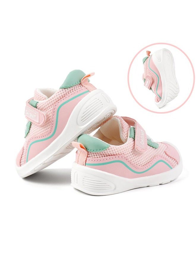 OAISNIT Baby Shoes Boys Girls Toddler Sneakers Lightweight Non Slip Infant First Walking Shoes Trainers 6 12 18 24 Months(18-24 Months, C-Pink) - Image 5