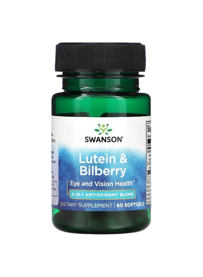 Swanson, Lutein & Bilberry, 60 Softgels